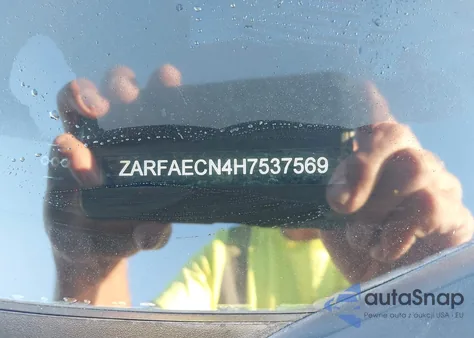 2017 Alfa Romeo Giulia Ti Rwd z USA, uszkodzony, nr VIN ZARFAECN4H7537569